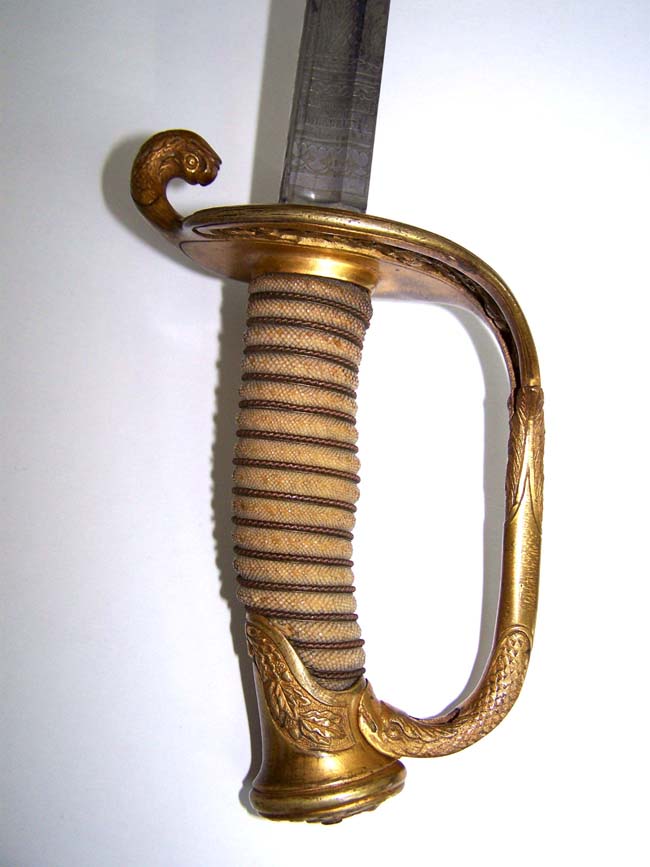 A Fine U.S. Navy Model 1852 Officer's Sword signed Horstmann & Sons, Philadelphia — image 3